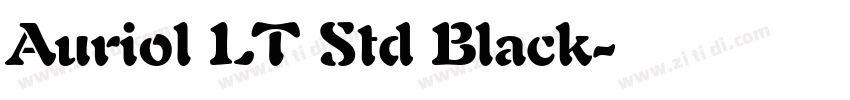 Auriol LT Std Black字体转换